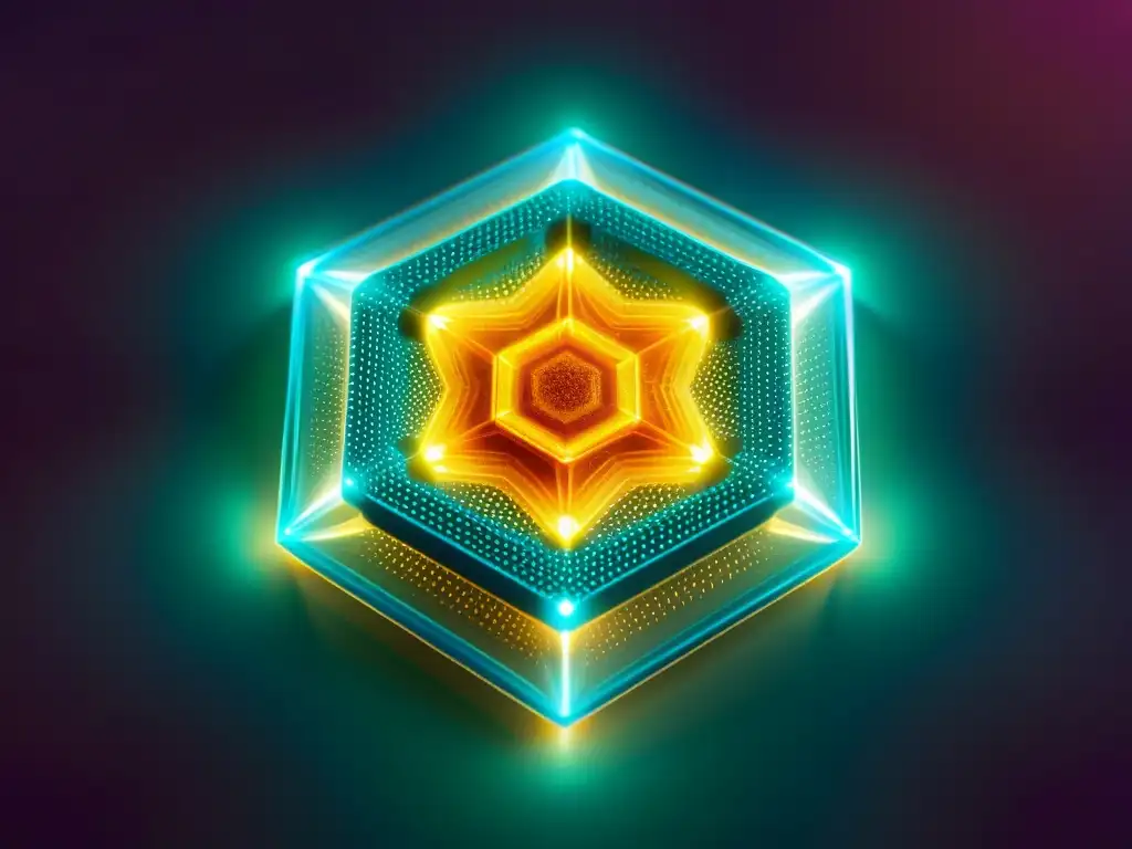 Nanoencapsulación de Nutriente: Tecnología Avanzada Avances de nanotecnología en suplementos nutricionales: nanopartícula nutriente encapsulada en moderna nanocápsula hexagonal