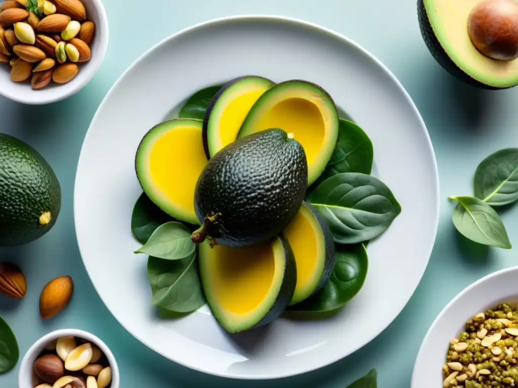 Alimentos ricos en electrolitos: una explosión de colores y nutrientes Una composición de alimentos ricos en electrolitos para una dieta keto equilibrada