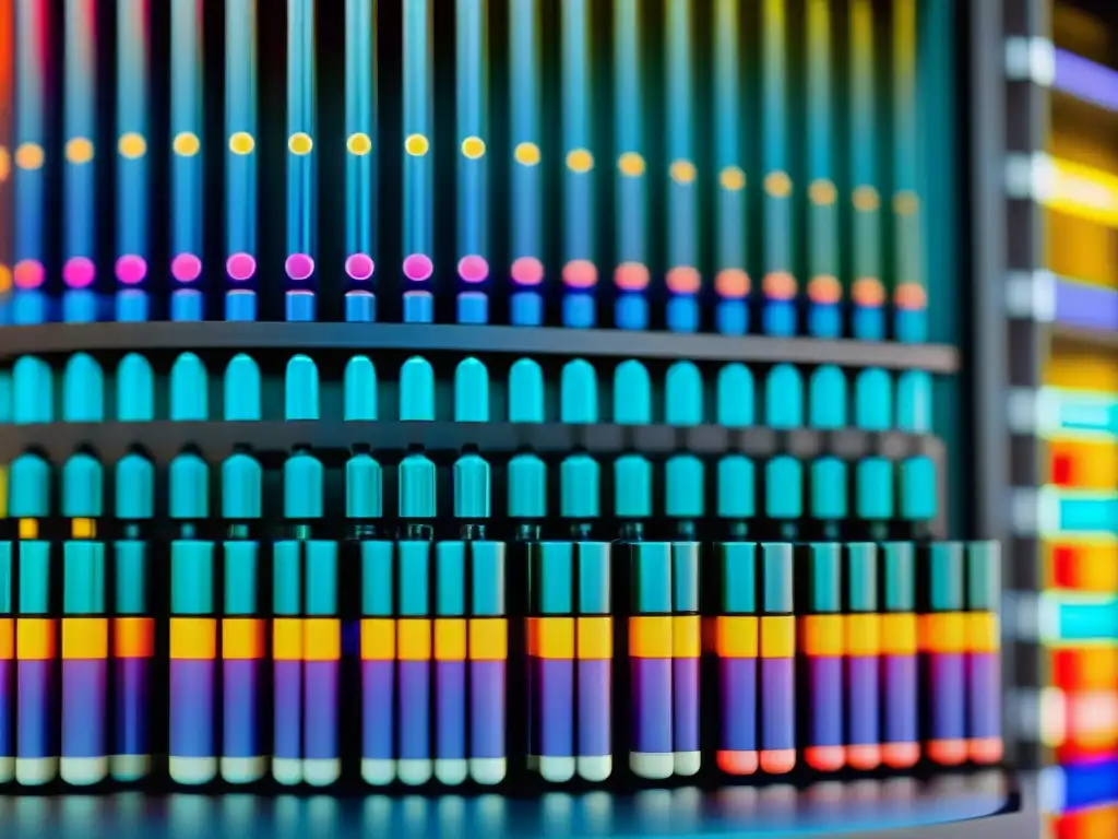 Detallada imagen de aminoácidos en laboratorio moderno, evocando la importancia de los beneficios aminoácidos no esenciales en la ciencia de la salud