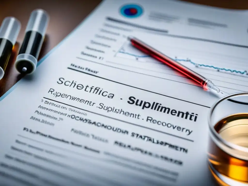 Estudio científico detallado sobre suplementos neuromusculares Detalle de investigación científica sobre suplementos para recuperación muscular rápida en un laboratorio moderno y profesional