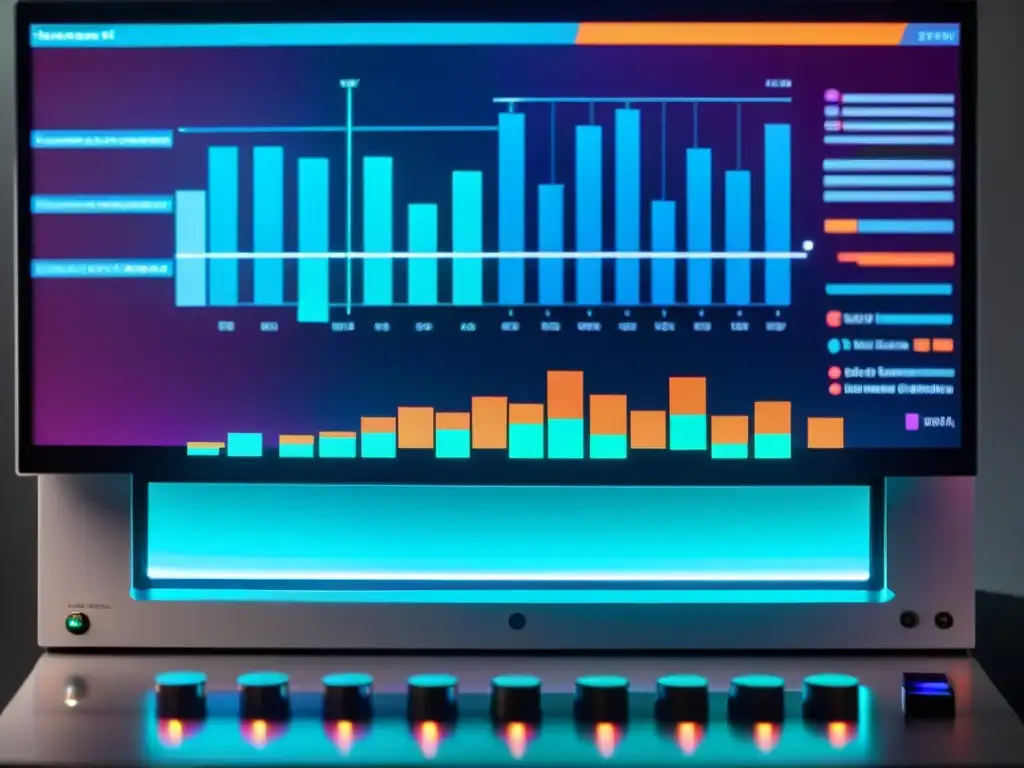 Análisis de nootrópicos: laboratorio de alta tecnología Equipo de laboratorio de alta tecnología analizando nootrópicos de élite con precisión y tecnología de vanguardia