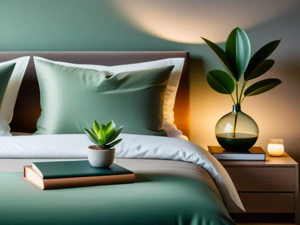 Serenidad y confort en un dormitorio acogedor Una habitación tranquila y relajante con estrategias para mejorar el descanso