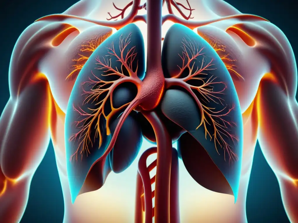Imagen de hígado sano: detallada y vibrante Imagen detallada de un hígado sano y vital, con lobulos, venas y arterias definidas
