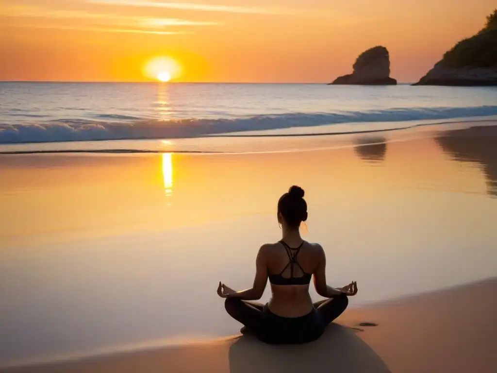 Tranquilidad en la Playa al Atardecer Magnesio para ansiedad: beneficios y efectividad