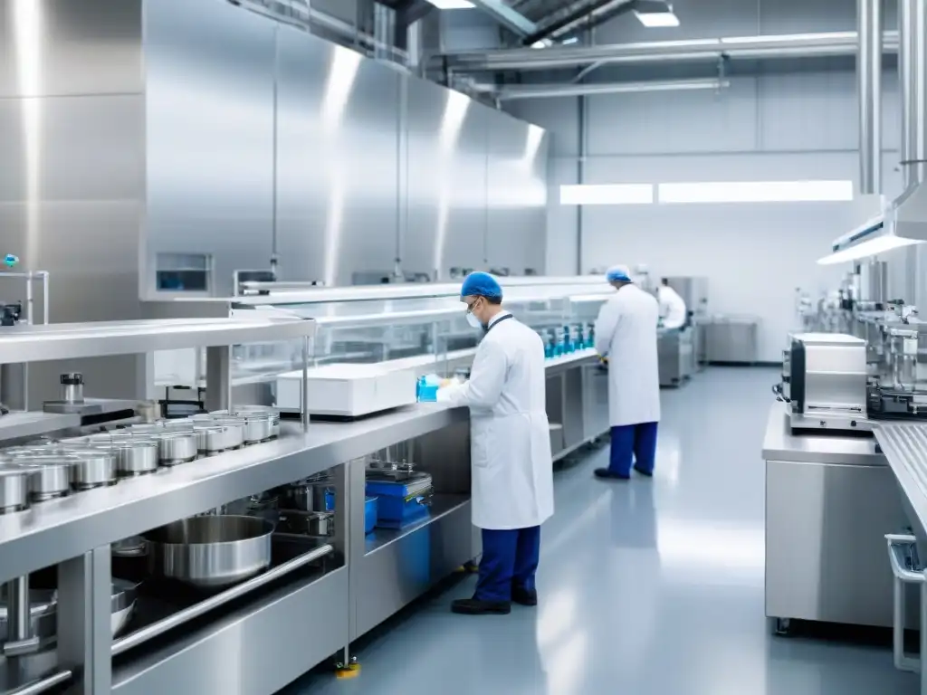 Instalación de fabricación de suplementos: precisión y eficiencia Instalación de fabricación moderna con equipos de acero inoxidable