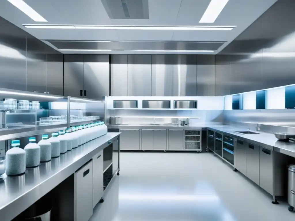 Instalación de producción de suplementos de vanguardia en 8k Moderna planta de suplementos nutricionales cumple normativas globales con tecnología de vanguardia y ambiente impecablemente limpio