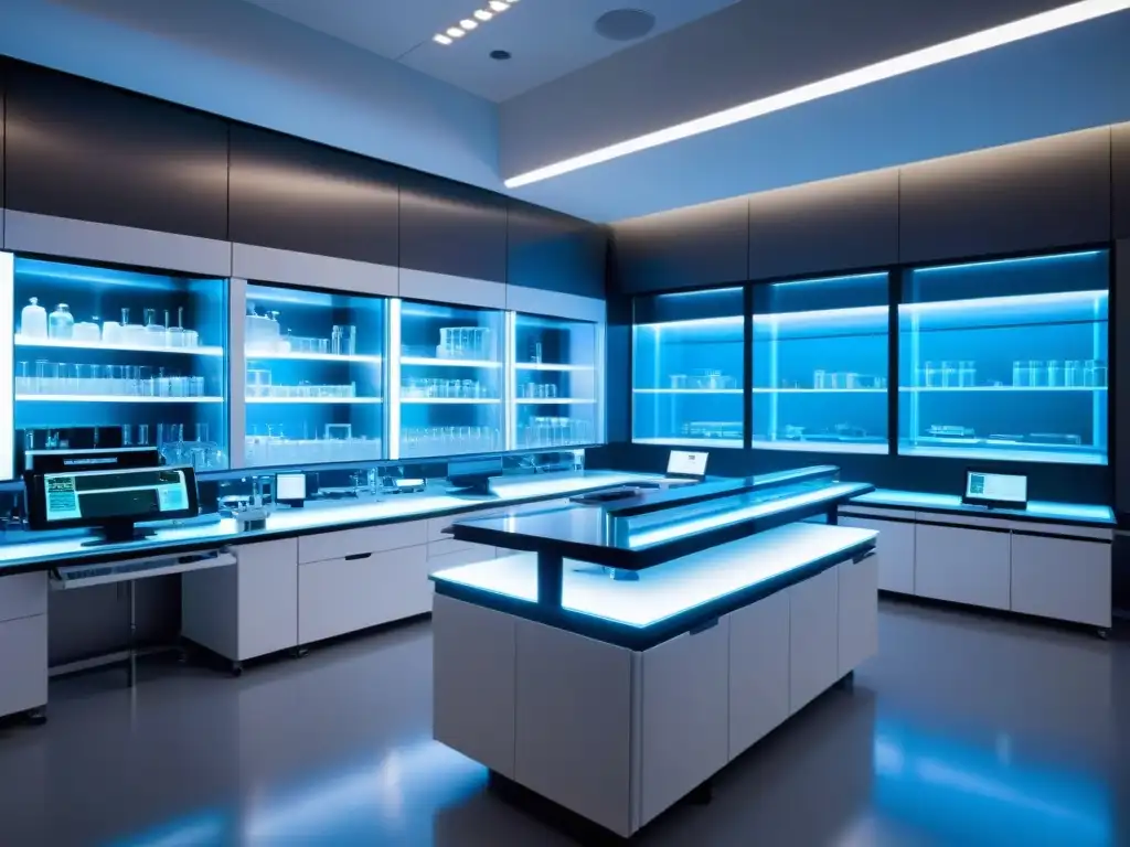 Moderno laboratorio de investigación metabólica: innovación y precisión Un moderno laboratorio con equipamiento de vanguardia para investigación metabólica