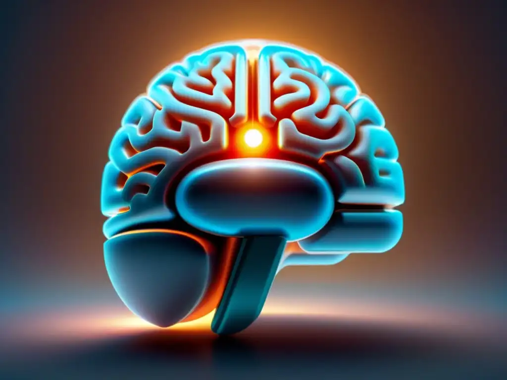 Píldora cerebral transparente futurista con datos científicos Una píldora cerebral transparente y futurista suspendida en el aire, rodeada de datos científicos y gráficos, emitiendo una suave luz