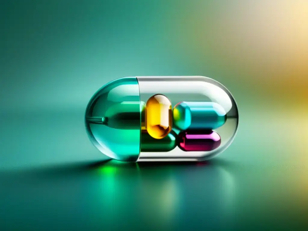 Cápsula de suplemento de liberación prolongada: tecnología y precisión Suplemento de liberación prolongada con ingredientes clave en cápsula transparente